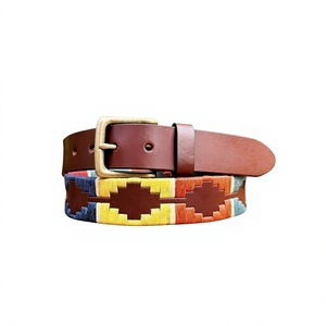 Ceinture pour homme décontractée, écologique, en cuir de vache, avec boucle en acier, motif floral vintage, durable, légère, largeur 3,8 cm, longueur 140 cm - Product Image 4