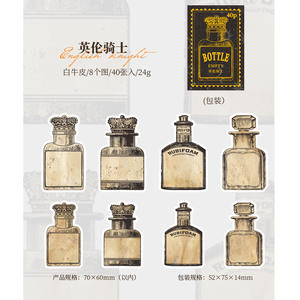 ขวดดับเพลิงรถบรรทุกขนาดเล็ก40ชิ้น/แพ็คหมายเหตุขวดบรรจุกล่องวัสดุบัญชีมือตกแต่งข้อความ6รุ่น - Product Image 6