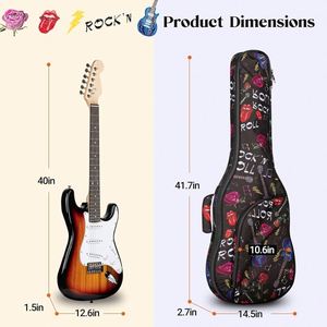 Muestra Gratuita: Funda para Guitarra Acústica, Impermeable, Tamaño Grande, OEM, Reforzada y Acolchada, para Guitarra y Bajo - Product Image 5