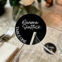 Decoraciones de Acrílico Personalizadas para Cócteles con Nombre y Fecha, Cortadas con Láser, para Cumpleaños, Aniversarios y Despedidas de Soltera