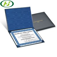 Carpeta de papel de estampación personalizada, soporte de Certificado de archivo A4/5