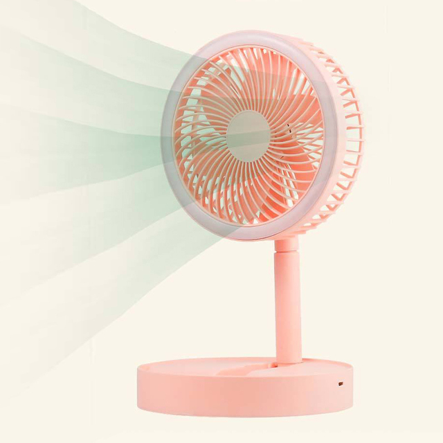 Factor Wholesale Desk Usb Rechargeable Charging Table Mini Fan 3 Levels Speed Mobile Cooling Fan Quiet air Cooling Foldable Fans