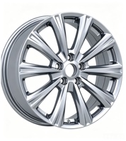 Nuevas llantas de aleación de aluminio de 18 pulgadas con acabado plateado para Kuga, PCD 5*108 ET 52.5