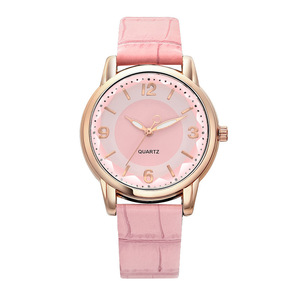 Reloj de cuarzo minimalista con correa de cuero para mujer – Elegante reloj de pulsera de moda con esfera redonda - Product Image 5