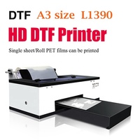 Impresora UV de Inyección de Tinta Directa a Película A3 DTF para Impresión de Camisetas