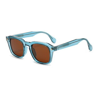 Rivet Design Acetate <b>Square</b> <b>Sunglasses</b> TR90 Frame Polarized UV400 Protection Shades Custom Logo for <b>Men</b> Women Unisex Outdoor - Product Image 1