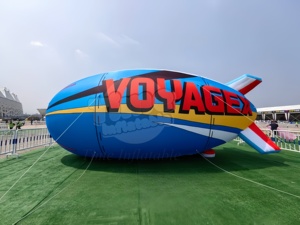 3M 4m 5M Personalizado Inflable Helio <span class=keywords><strong>Dirigible</strong></span> PVC Globo Fiesta Evento Promoción al aire libre - Product Image 3