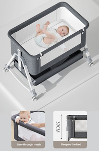 Cuna Colecho para Bebé, Fácil de Plegar, Cuna Portátil con Función de Balanceo 3 en 1, con Cesta de Almacenamiento Integrada para Recién Nacidos - Product Image 2