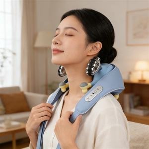 Masajeador de Cuello y Hombros Shiatsu de Alta Calidad con Calor, Funciones de Amasamiento, Golpeteo y Percusión - Product Image 1