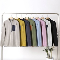 Nouvelle veste polaire d'automne pour homme, sweat-shirt à demi-zip en polaire, sweat-shirt zippé tendance