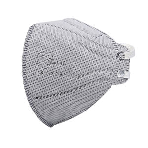 คลิปหนีบจมูกแบบปรับได้สำหรับกันฝุ่นหน้ากากแบบไม่มีวาล์วพับได้ทำจากถ่านกัมมันต์4ชั้นเป็นมิตรกับสิ่งแวดล้อม <span class=keywords><strong>FFP2</strong></span>แบบใช้แล้วทิ้ง - Product Image 6