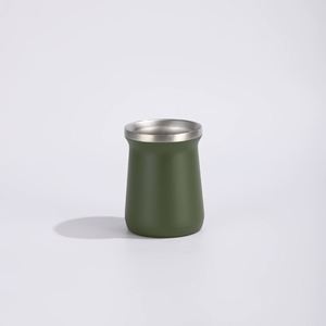 Vaso Térmico Portátil de Metal de 8oz para Viaje, con Revestimiento de Acero Inoxidable 304 de Grado Alimenticio, para Yerba Mate - Product Image 1