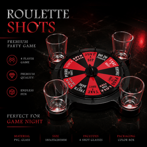 Juego de <span class=keywords><strong>Ruleta</strong></span> para Beber con 4 Vasos de Chupito, Juego de Mesa con Rueda Giratoria para Fiestas de Adultos, Juego de Bar para Noche de Casino, Regalo - Product Image 6