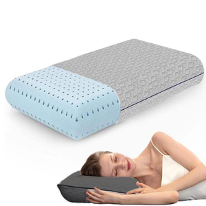 Ergonomic Cooling <strong>Gel</strong> Memory Foam Orthopedic Contoured Pillow Firm and Supportive for Neck and Shoulder Sleeping Pillow - Product Image 1