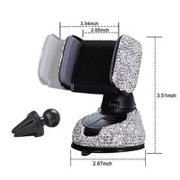Support de téléphone portable pour tableau de bord, accessoires de voiture brillants, support de smartphone pour pare-brise