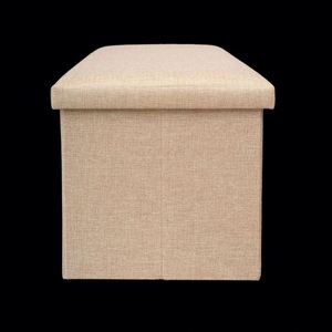Modern <b>Stool</b> Living Room Furniture <b>Storage</b> Box Fabric Stainless Steel Bamboo Highest Quality Sample Available <b>Stools</b> Counter - Product Image 1