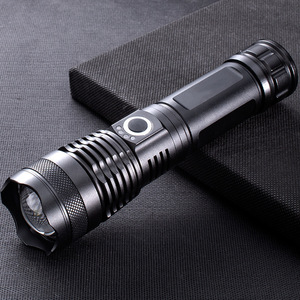 Zoom <b>Flashlight</b> P70 P90 Rechargeable <b>Led</b> High Intensity Long Range Direct Charging Handheld With Sos Mode 6800mAh - Product Image 1