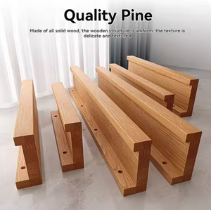 Lake Finish ile yatak odası ve oturma odası için Modern yüzer katı ahşap çevre dostu duvara monte raflar - Product Image 4