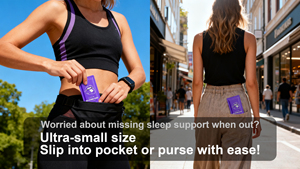 Strip Oral Pendukung Tidur Alami Melatonin dan GABA untuk Kecemasan Insomnia Penyerapan Cepat Ideal untuk Kerja Shift dan Perjalanan - Product Image 5