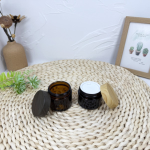 Personalizado 2oz 3oz 4oz 5oz Frasco resistente a los niños Vacío Claro Mate Negro Blanco Flor Embalaje Tarro de vidrio con tapa de rosca CR - Product Image 6