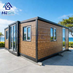 บ้านคอนเทนเนอร์ HeSHi ดีไซน์ไม้ทันสมัย รูปทรงสี่เหลี่ยมผืนผ้า บ้านเคลื่อนที่สำหรับใช้ในวิลล่า - Product Image 2