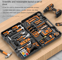 Ensemble complet d'outils multifonctionnels pour électriciens, boîte à outils ménagère, clé électrique, garantie 1 an, acier inoxydable 201, étui rigide