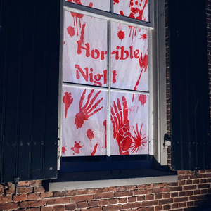 Tela Espeluznante para Fiesta de Halloween Pafu con Huellas de Manos, Calabazas, Murciélagos, Telarañas, Sangre, Gasa para Puerta, Decoración de Casa Embrujada para Suministros de Halloween - Product Image 2