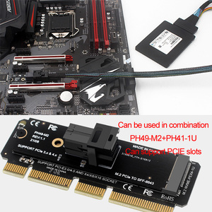 Ordinateur de bureau M.2 Nvme <span class=keywords><strong>Mkey</strong></span> PCIeX4 vers SFF8643SFF8639 Adaptateur de carte d'extension - Product Image 4