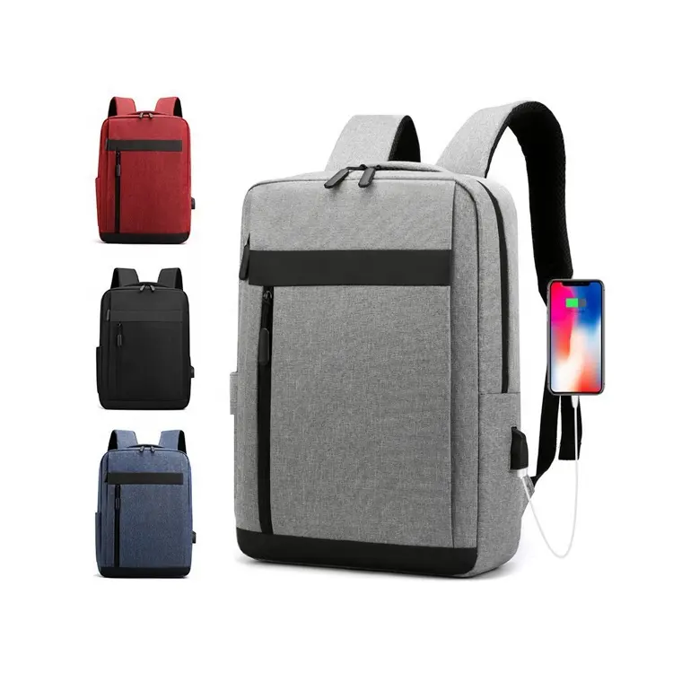 Sac à dos de voyage pour ordinateur portable, pochette personnalisable avec votre LOGO, pour l'école, port de chargement USB, 1 unité