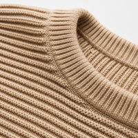 Haut pull côtelé à manches courtes pour femme, col rond, avec poche poitrine, en mélange de coton, personnalisable, vente en gros OEM, commande en gros, directement de l'usine