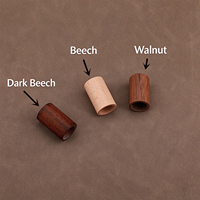 Vaporisateur de sérum cylindrique minimaliste, flacon en verre de 10 ml avec bouchon en bois créatif, accessoire de beauté de luxe