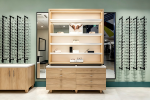 Modern Optical <b>Display</b> Furniture for Eyewear Stores | Custom LED Showcase <b>Cabinets</b> & Shop Interior Design Solutions - Product Image 3
