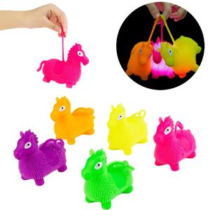 ของเล่นกระต่ายกระต่ายกระต่ายลูกบอลปักเป้าแบบนุ่มมีไฟกระพริบให้2025 TPR - Product Image 3