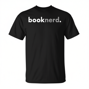 Camiseta Book Nerd de diseño minimalista, color negro, corte unisex - Product Image 2