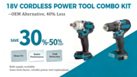 Ensemble d'outils électriques Makita 18V en gros : Clé à chocs à entraînement carré de 1/2 po et perceuse-visseuse sans clé de 13 mm pour la réparation automobile et la construction