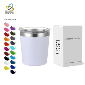 Qianchuan 8Oz Stainless Steel Insulated Tumbler Straight Cup For Coffee Office Car Use Custom Color Logo Box - Product Image 1