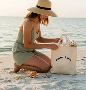 Sac de courses en toile de coton réutilisable écologique de conception tendance, vente chaude, avec logo personnalisé imprimé - Product Image 4