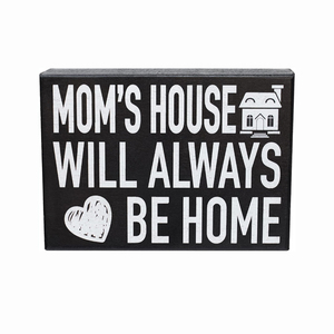 Señalización <span class=keywords><strong>de</strong></span> madera La <span class=keywords><strong>Casa</strong></span> <span class=keywords><strong>de</strong></span> mamá siempre será el hogar <span class=keywords><strong>de</strong></span> una señalización <span class=keywords><strong>de</strong></span> madera significativa que haga referencia al arte <span class=keywords><strong>de</strong></span> la pared - Product Image 1