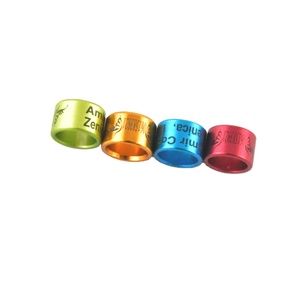 Bagues de pied de Pigeon <span class=keywords><strong>2023</strong></span>, anneau de patte d'oiseau multicolore avec mot, boucles d'oreilles - Product Image 1