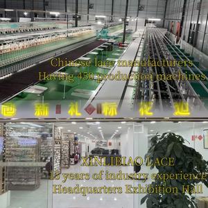 Ruộng băng ren polyester màu hồng bán buôn có sẵn, ren nhiều màu sắc dùng cho quần áo, váy và viền ren với nhiều màu sắc khác nhau. - Product Image 4