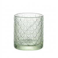 Vase à bougie en verre transparent de luxe pour la décoration intérieure, pot à bougie vide en cristal clair, vente en gros