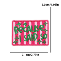 Patchs brodés personnalisés avec slogan amusant « Mom Life », patchs thermocollants, appliques de lettres rayées colorées pour vêtements, décoration DIY