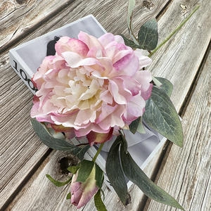 Flores de Peonía Artificiales <span class=keywords><strong>Meimei</strong></span> al por Mayor, Adornos de Peonía Falsos Estilo Palacio - Product Image 6