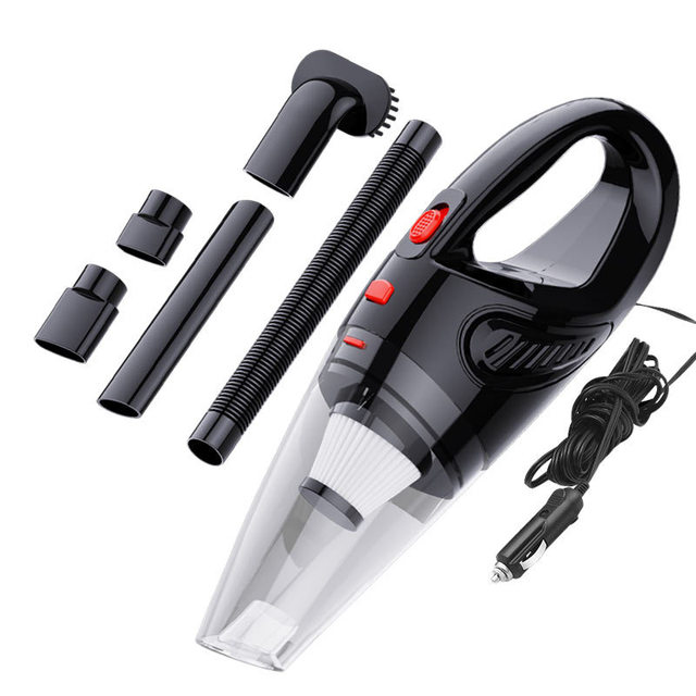 Car Dust Vacuum Cleaner Handheld 4000Pa 12V Corded High Power Wet Dry Dual-use HEPA Filter ABS Vacuum Duster