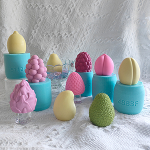3D Mini trái cây Silicone Mold-Dâu tây, đào, xoài hình dạng cho Jello, sô cô la, kem - Product Image 5