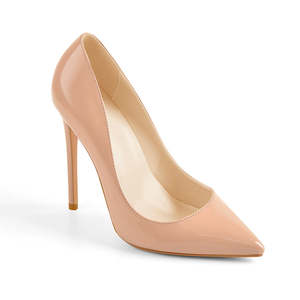 Sandali con tacco alto da donna con punta a punta in pelle nuda fatti a mano décolleté scarpe con tacco alto da donna vestono sandali a <span class=keywords><strong>spillo</strong></span> - Product Image 5