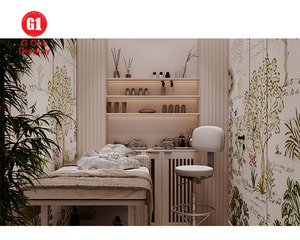 Muebles de Exhibición Modernos para Salón de Uñas, Diseño Personalizado para Salón de Belleza, Estación de Espejo para Peluquería, Spa - Product Image 4