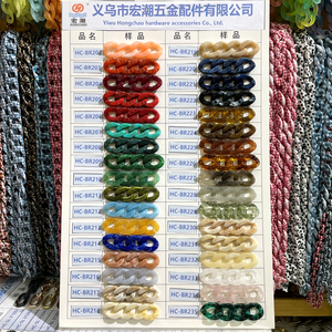 Bracciale Semplice e Versatile con Catena Spessa in Gomma Acrilica, Fibbia Fai-da-Te, Accessorio alla Moda per Borse, Occhiali e Custodie per Cellulari, Anti-caduta - Product Image 5