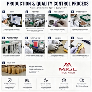 Relojes Mecánicos de Lujo para Hombre, Caja de Acero Inoxidable Dorado de 42 mm, Resistentes al Agua hasta 50 m, Edición Limitada, Reloj Automático con Esfera Dorada - Product Image 6