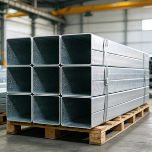 Tube rectangulaire en acier galvanisé, section creuse structurelle ASTM A500 Grade A RHS pour usage de construction, ERW non allié, structurel - Product Image 1